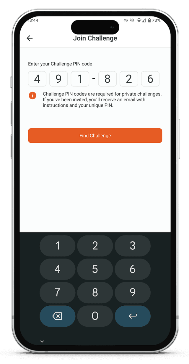 Enter Pin - VPAR app screenshot