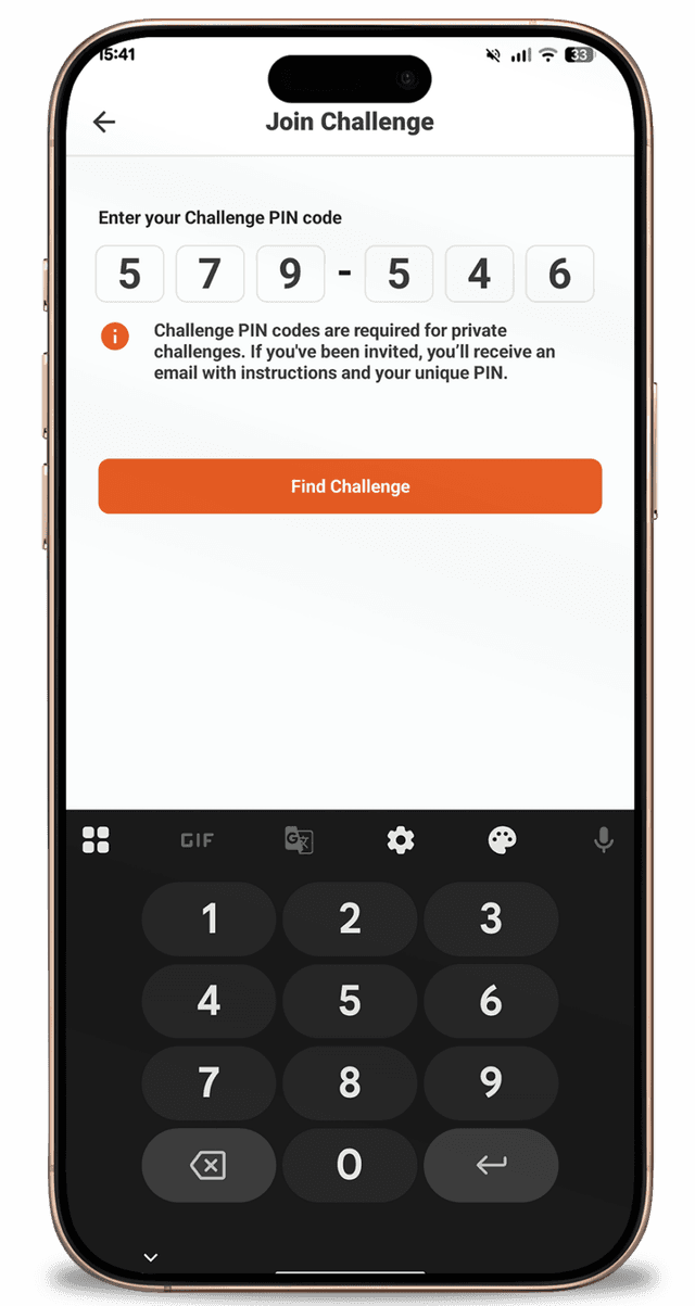 Enter Pin - VPAR app screenshot