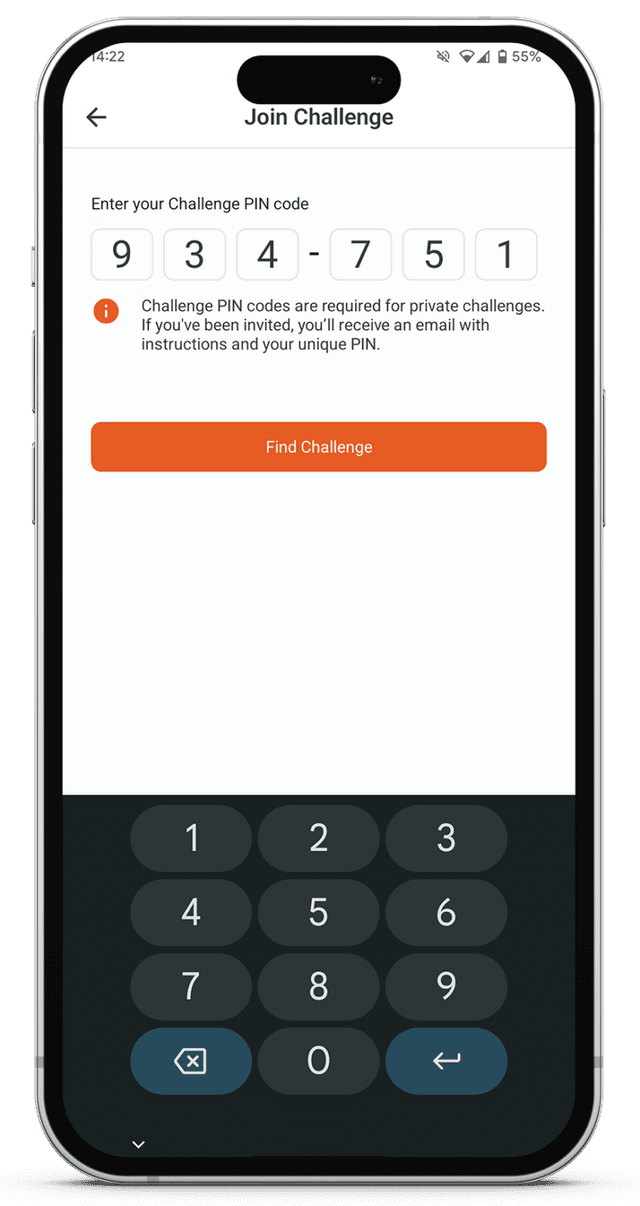 Enter Pin - VPAR app screenshot